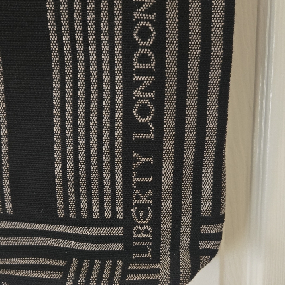 Liberty of London Black and Silver Geometric Tote - Picture 2 of 4